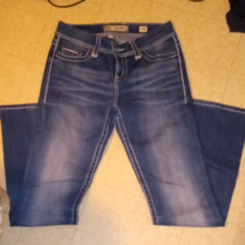 BKE Women's Dark Blue Boot Cut Jeans